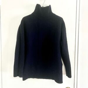 Everlane - Wool & Cashmere Boxy Turtleneck in Navy (L)